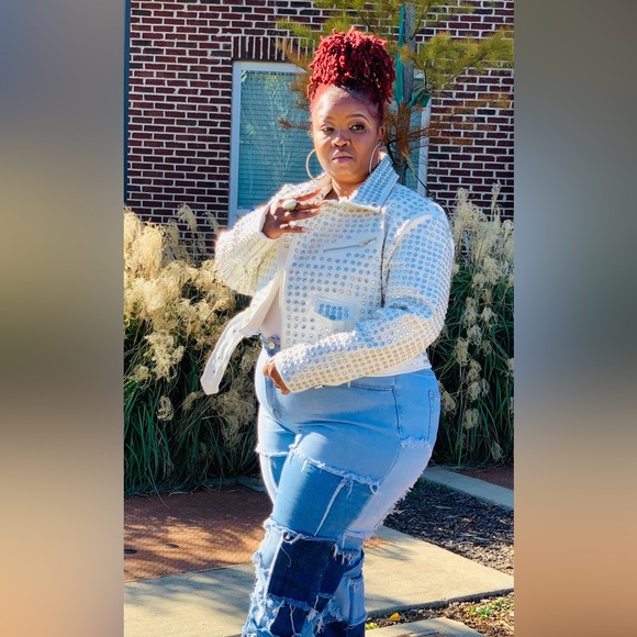 Azalea Wang PLUS SIZE Studded Leather Jacket - Picture 5 of 5